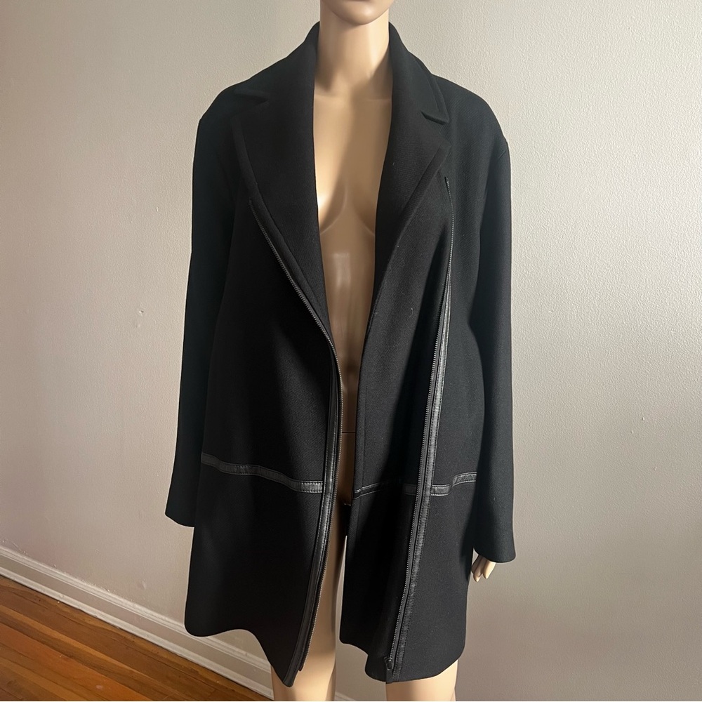 Gerard Darel Women's Black Wool Blend Coat Size 40 size 8 NWT